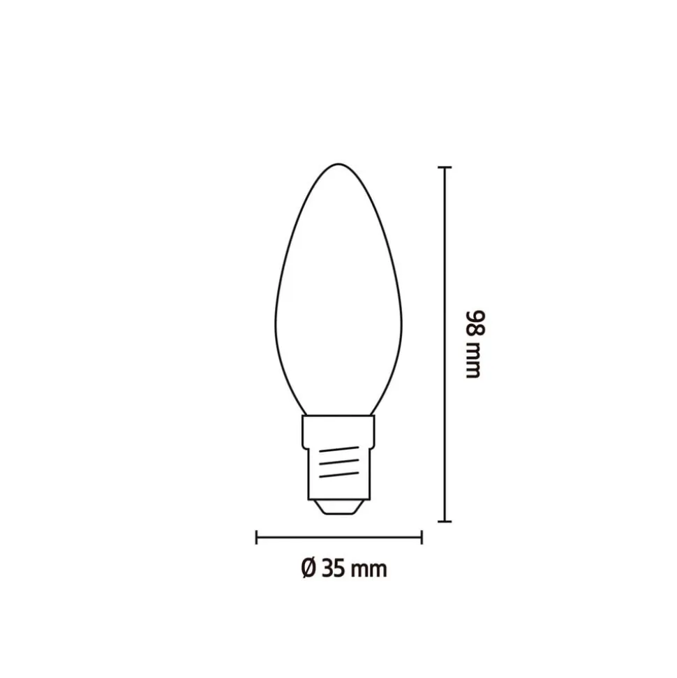 Calex Smart E14 B35 stearinlys 4,9W 1800-3000K dæmpbar guld