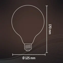 Calex Smart E27 G125 7W LED filament 806lm guld