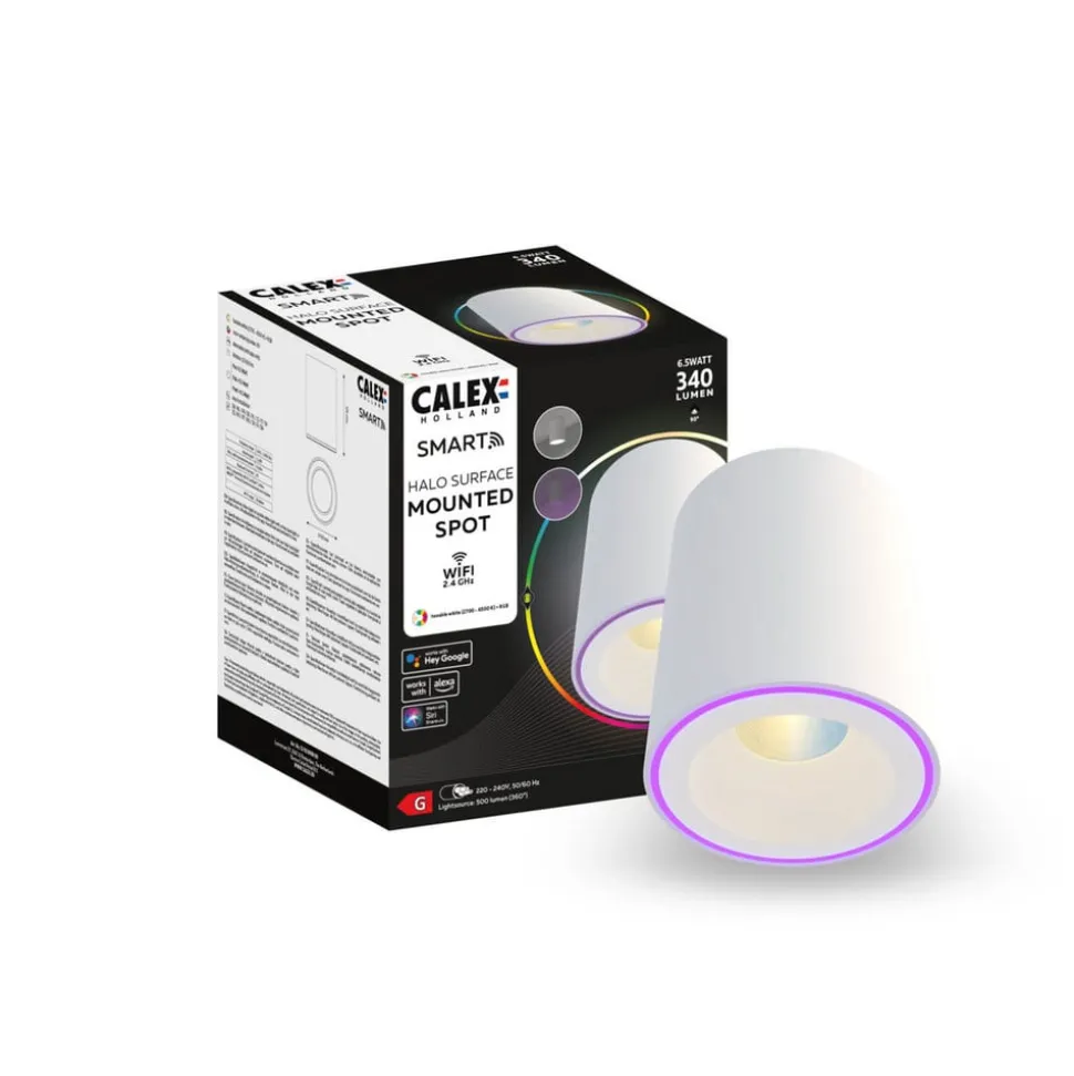 Calex Smart Halo Spot LED loftspot, hvid