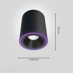 Calex Smart Halo Spot LED loftspot, sort