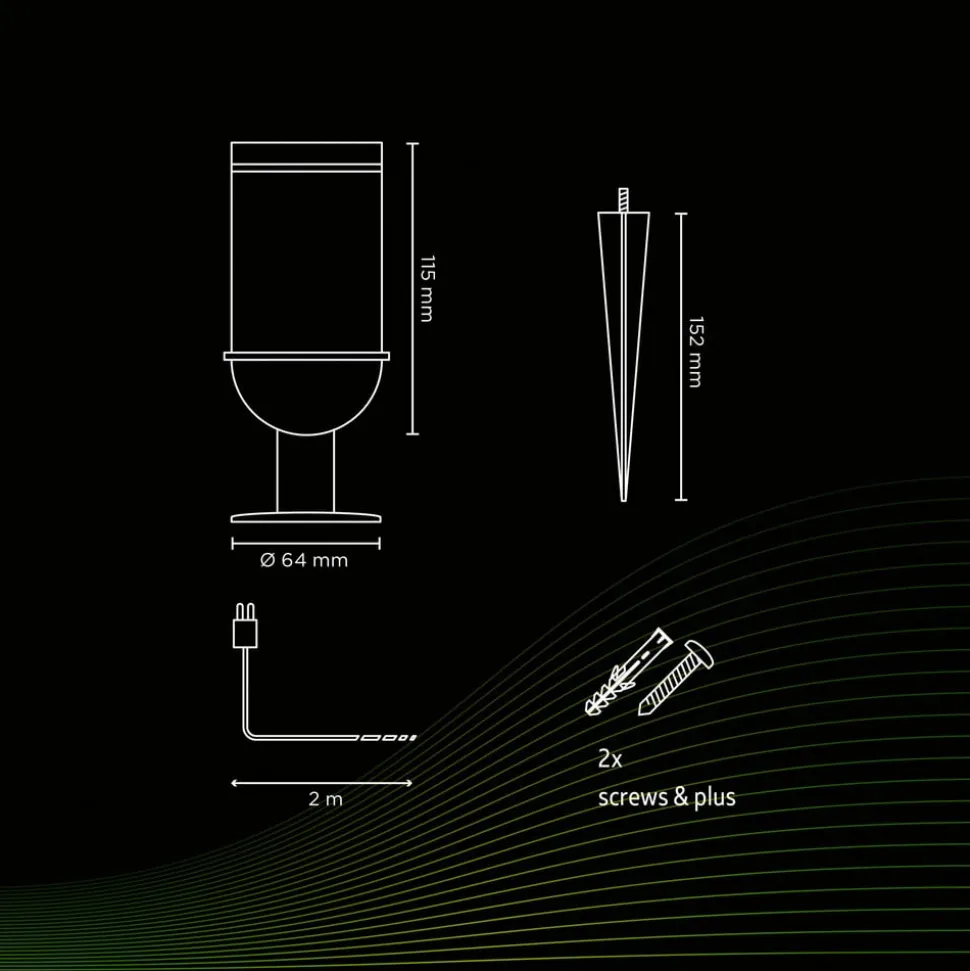 Calex Smart Outdoor Gardenspot spotlight, CCT, RGB