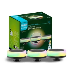 Calex Smart Outdoor Ground Spot, CCT RGB 3 lyskilder.