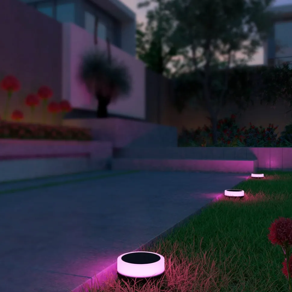 Calex Smart Outdoor Ground Spot, CCT RGB 3 lyskilder.