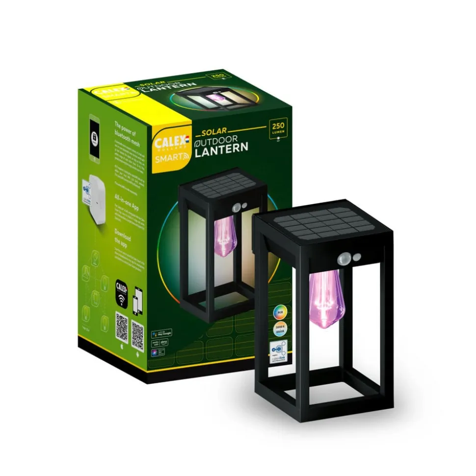 Calex Smart udendørs solcellelanterne, sensor, RGBW