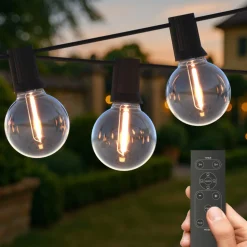 Calex Solar-LED-lyskæde Vista, længde 20 meter, IP44