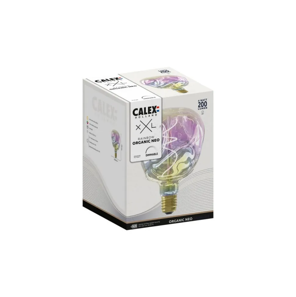 Calex XXL Organic Neo LED E27 4 W G125 dim rainbow