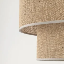 Calisto gulvlampe, jute, cylinder, naturbrun, højde 155 cm