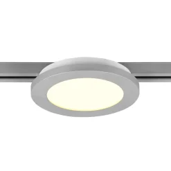 Camillus LED-skinnelampe til DUOline, titanium, Ø 17 cm