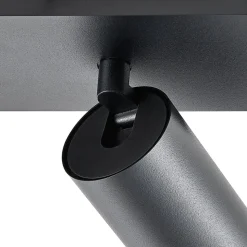 CAN TILT loftspot, sort, 31 x 9 cm, 2 lyskilder, metal GU10