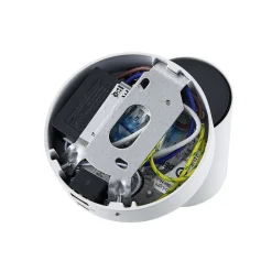 CAN TILT vægspot, hvid, Ø 10 cm, metal, afbryder, USB