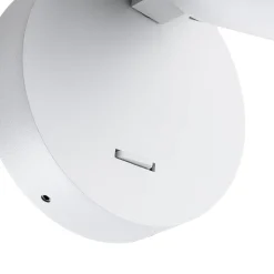 CAN TILT vægspot, hvid, Ø 10 cm, metal, afbryder, GU10