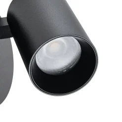 CAN TILT vægspot, sort, Ø 10 cm metal GU10 kontakt