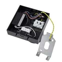 CAN TILT vægspot, sort, 10 x 10 cm, metal, USB-kontakt
