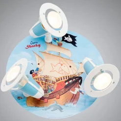 Capt'n Sharky loftlampe til børneværelset