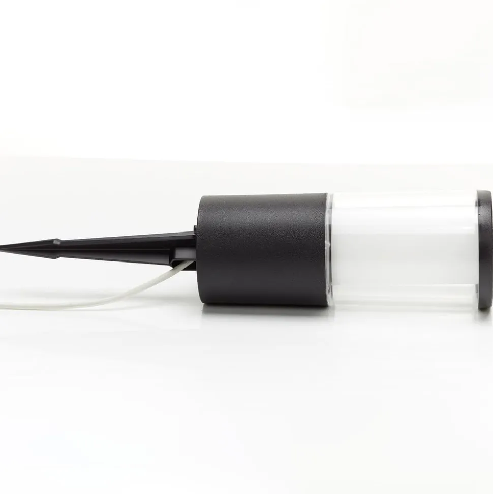 Carlo LED-lampe med jordspyd, sort 25 cm 3,5 W CCT