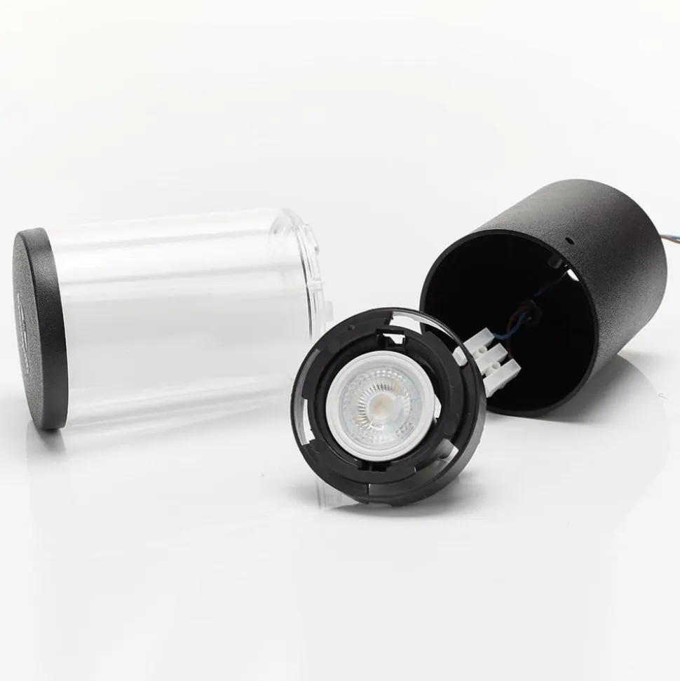 Carlo LED-lampe med jordspyd, sort 25 cm 3,5 W CCT