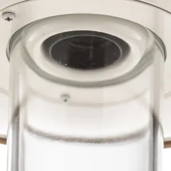 Casale udendørs væglampe, antik kobber klart glas