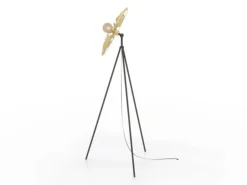 Castanuelo gulvlampe, sort/guld
