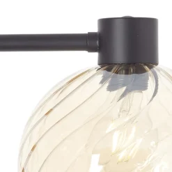Casto gulvlampe, højde 150 cm, rav, glas/metal