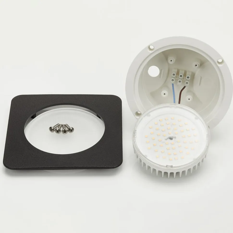Ceci 160-SQ LED nedgravningsspot, sort, CCT
