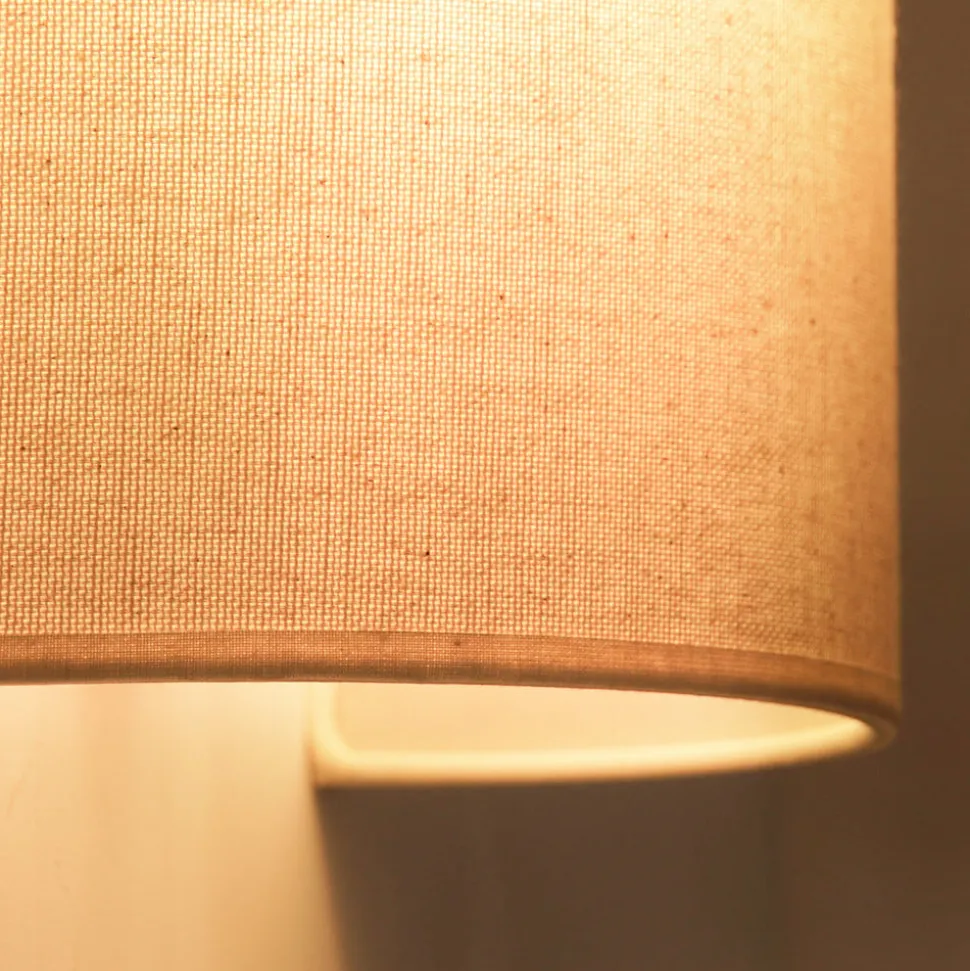 Celine væglampe, beige, stof, E27