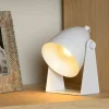 Chago bordlampe i metal, hvid