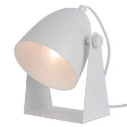 Chago bordlampe i metal, hvid