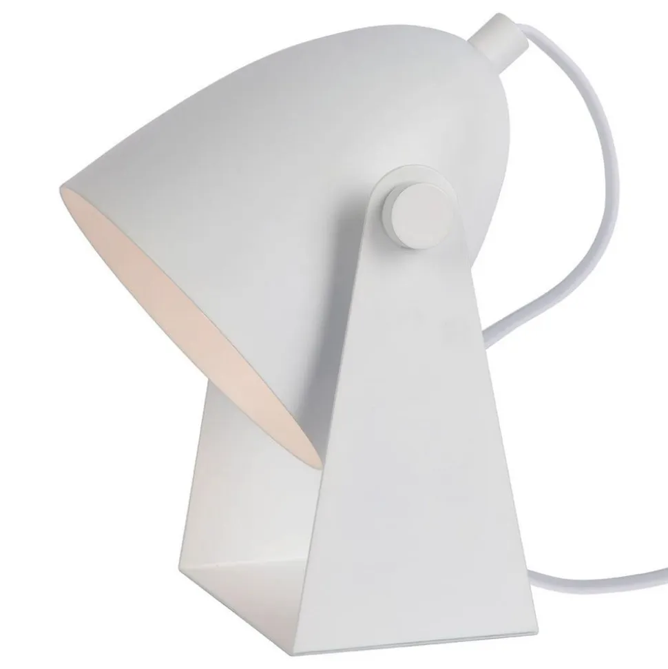 Chago bordlampe i metal, hvid
