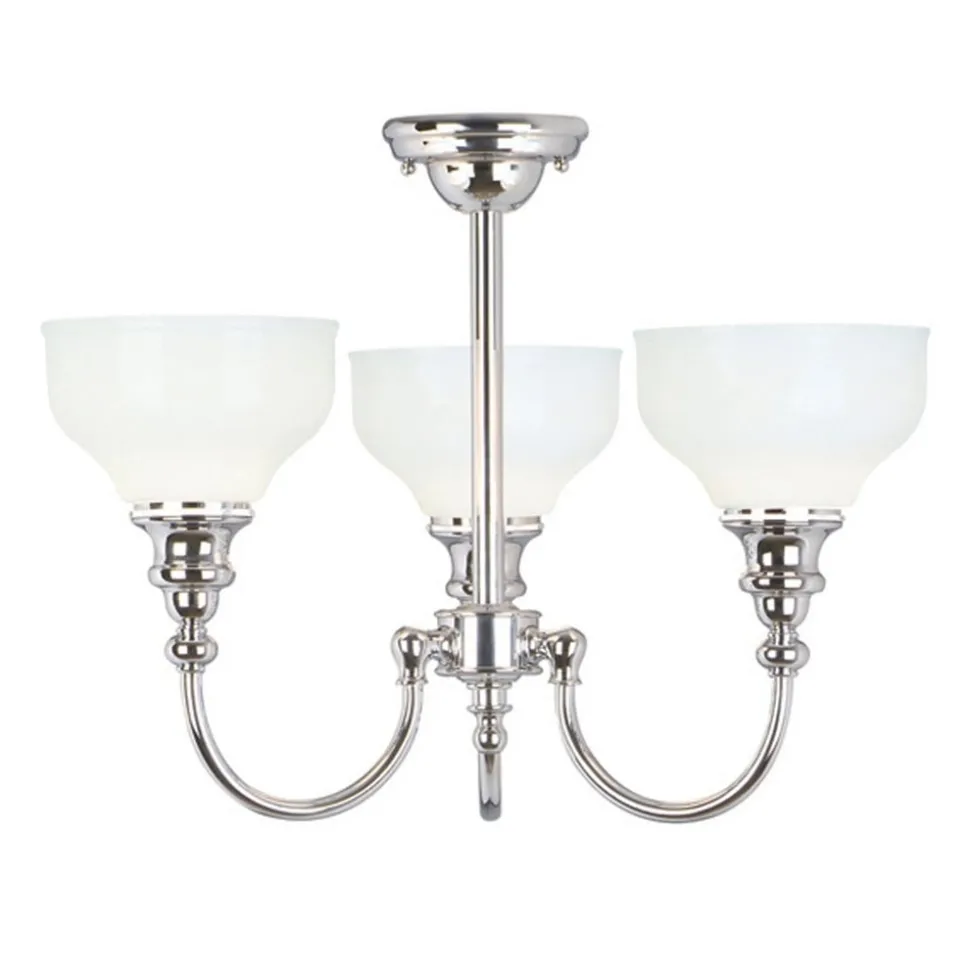Cheadle badeværelsesloftlampe med 3 pærer