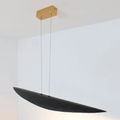 Chiasso LED-pendel, sort-brun/guld