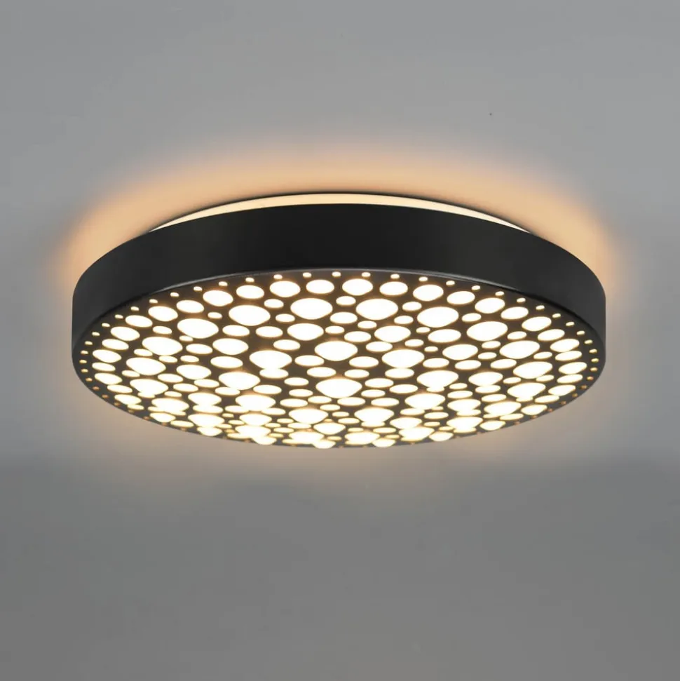 Chizu LED-loftlampe Ø 40,5cm kan dæmpes RGB sort