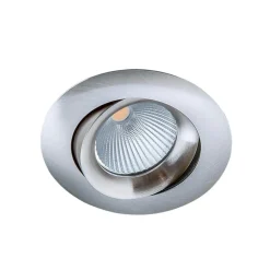Choice indbygningsspot aluminium kan roteres satin
