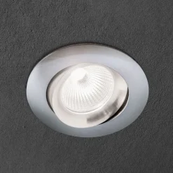 Choice indbygningsspot aluminium kan roteres satin