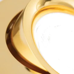 Choice indbygningsspot aluminium, kan roteres guld
