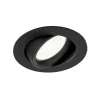 Choice indbygningsspot aluminium, kan roteres sort