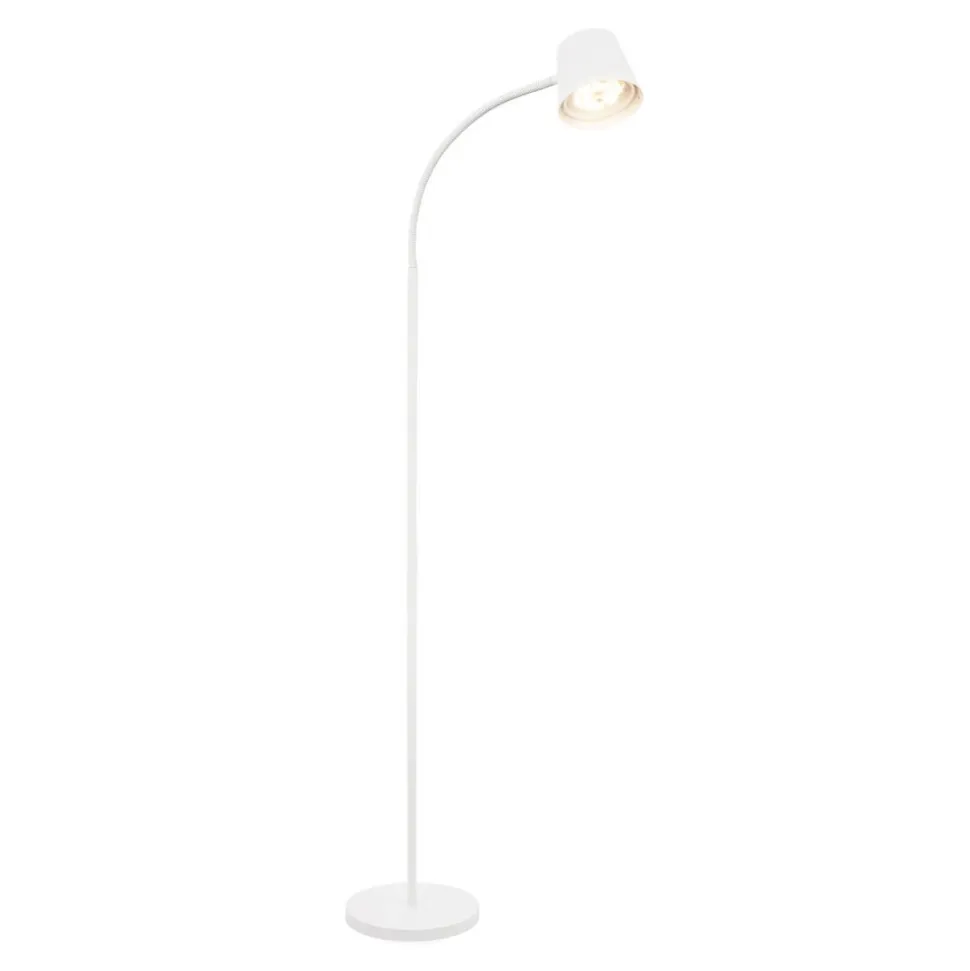 Cielo LED-gulvlampe, hvid, touchdæmper, USB-kabel