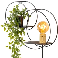 Circle væglampe, sort, 38 cm, E27