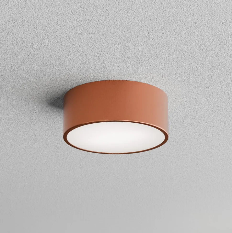 Cleo 200 loftlampe, kobber, sensor, IP20, Ø 20 cm, E27