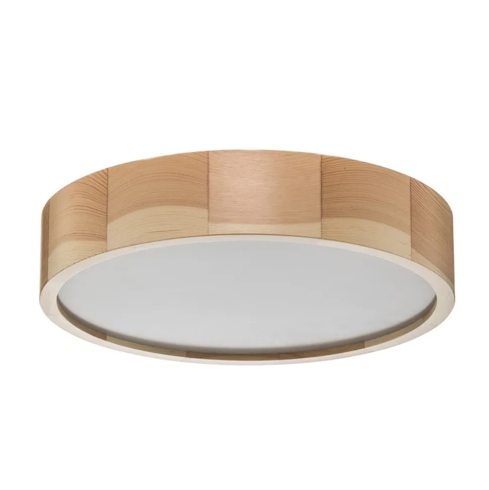 Cleo loftlampe, Ø 37,5 cm, 3 lyskilder, fyrretræ, E27