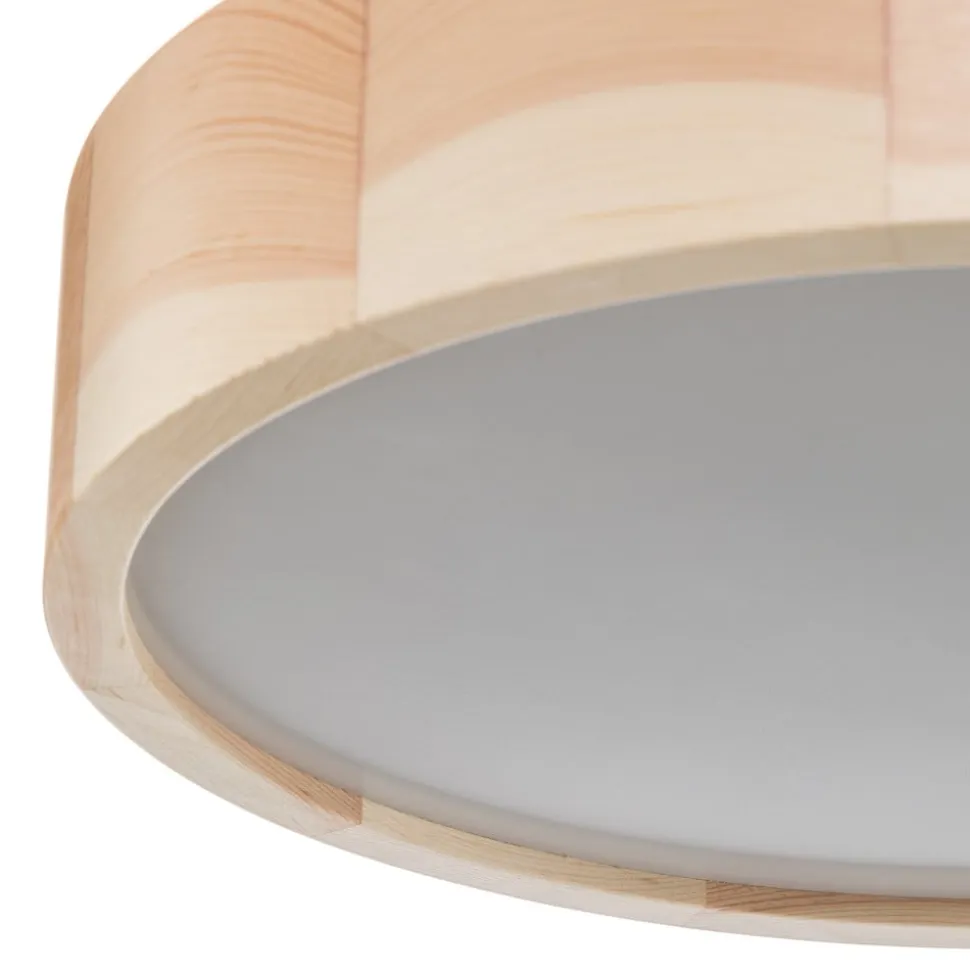 Cleo loftlampe, Ø 37,5 cm, 3 lyskilder, fyrretræ, E27