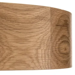 Cleo loftlampe, Ø 38 cm, 3 lyskilder, egetræ, E27