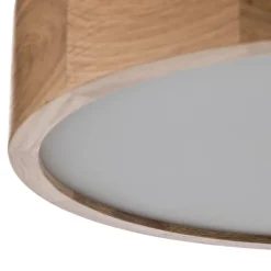 Cleo loftlampe, Ø 38 cm, 3 lyskilder, egetræ, E27