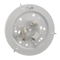 Cleo loftlampe, Ø 38 cm, 3 lyskilder, egetræ, E27