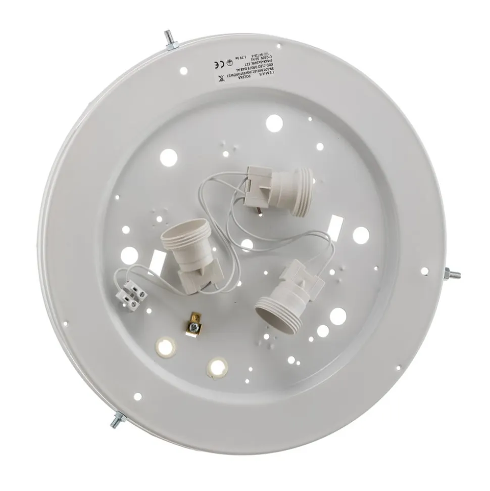 Cleo loftlampe, Ø 38 cm, 3 lyskilder, egetræ, E27