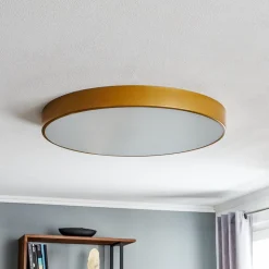 Cleo loftlampe, Ø 78 cm, IP20, guldfarvet, metal, E27