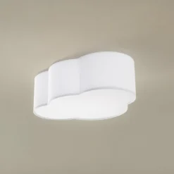 Cloud loftlampe, tekstil, 41 x 31 cm, hvid