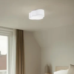 Cloud loftlampe, tekstil, 41 x 31 cm, hvid