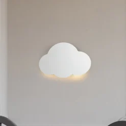 Cloud væglampe, hvid, stål, indirekte lys, 38 x 27 cm
