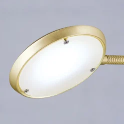 Cobra LED-gulvlampe, 2 lyskilder, mat messing