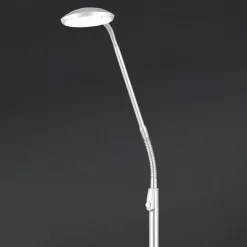 Cobra LED-gulvlampe 1 lyskilde, nikkelfarvet